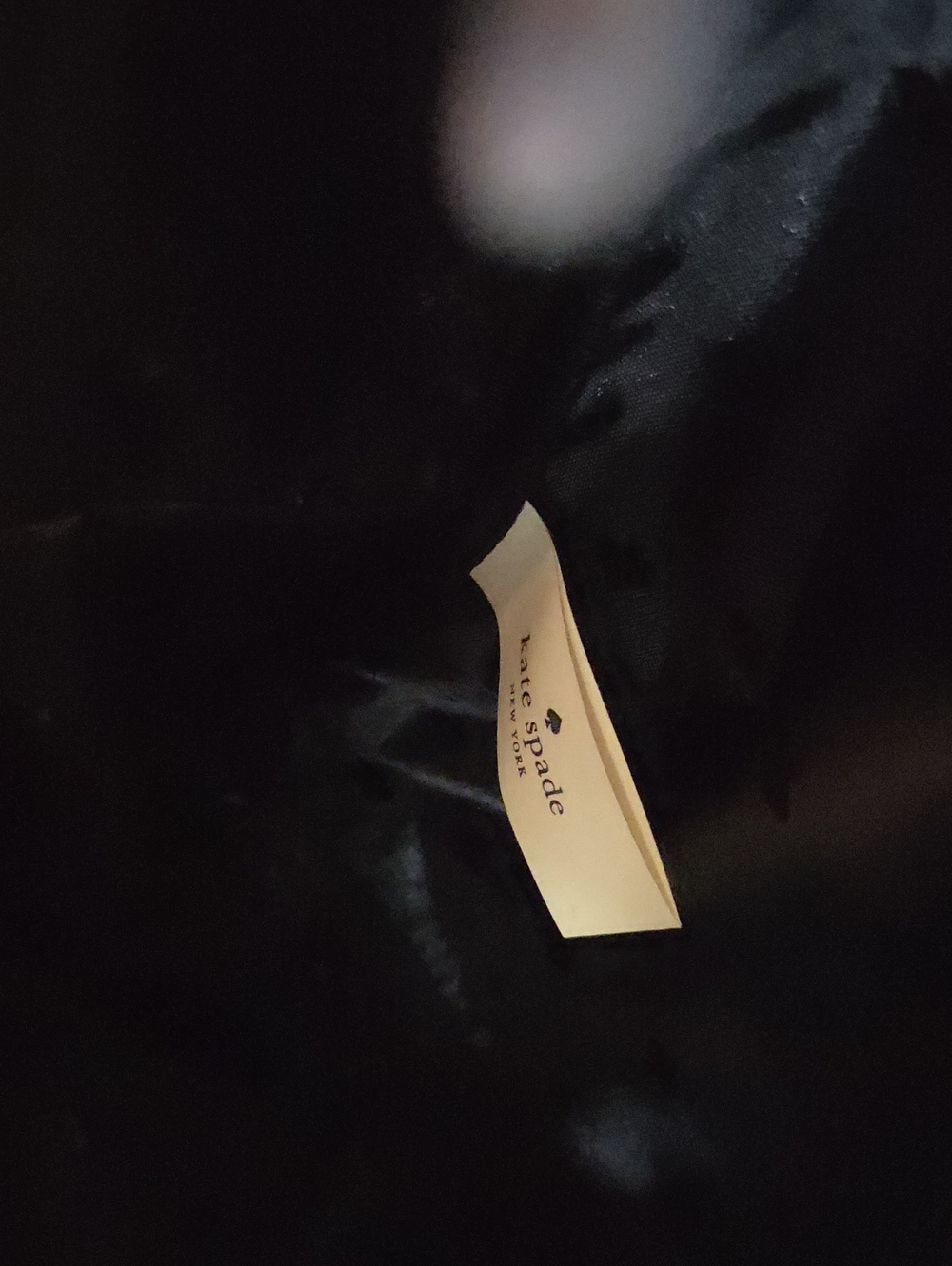 KATE SPADE 2018/2019 Retired DAWN PLACE Black Backpack w/ Pink Floral Embroidery - Picture 5 of 7